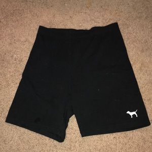 High-Waisted PINK Cotton Bike Shorts